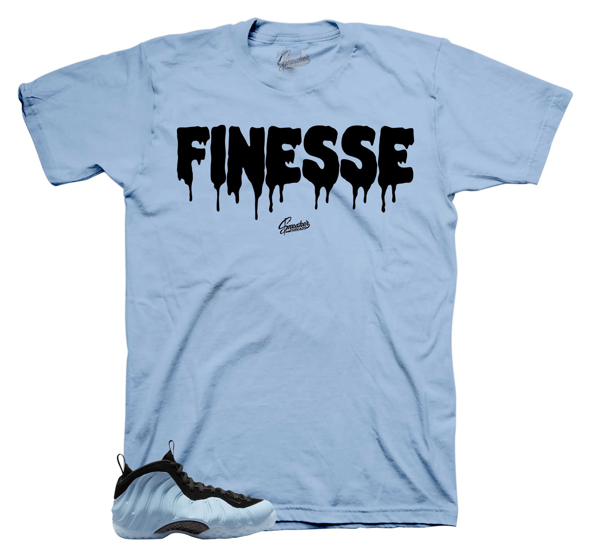 Foamposite Psychic Blue Shirt - Finesse - Light Blue