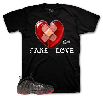 Foamposite Cough Drop Shirt - Fake Love - Black