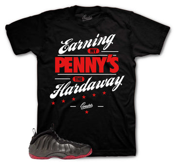 Foamposite Cough Drop Shirt - Earning Pennys - Black