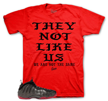 Foamposite Cough Drop Shirt - Not Us - Red