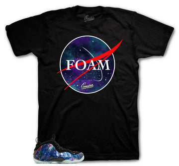 Foamposite Galaxy Shirt - Crest - Black