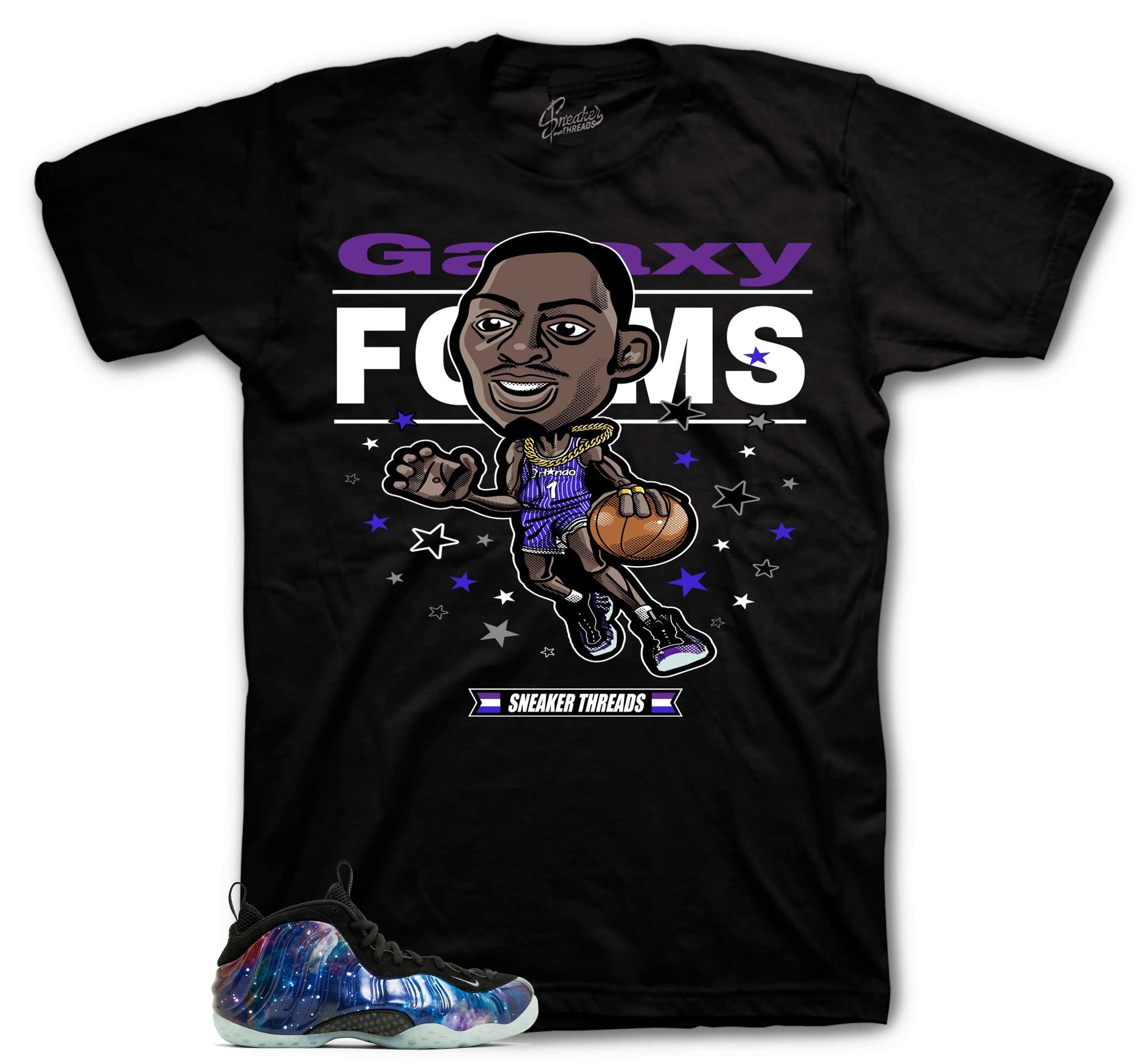 Foamposite Galaxy Shirt - Toon - Black