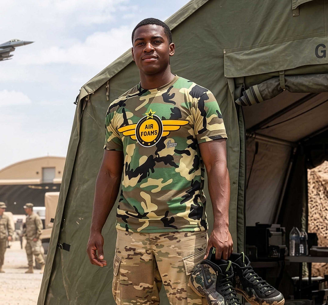 Camoflauge Airbrone T-Shirt | Matches Foamposite Green Camo
