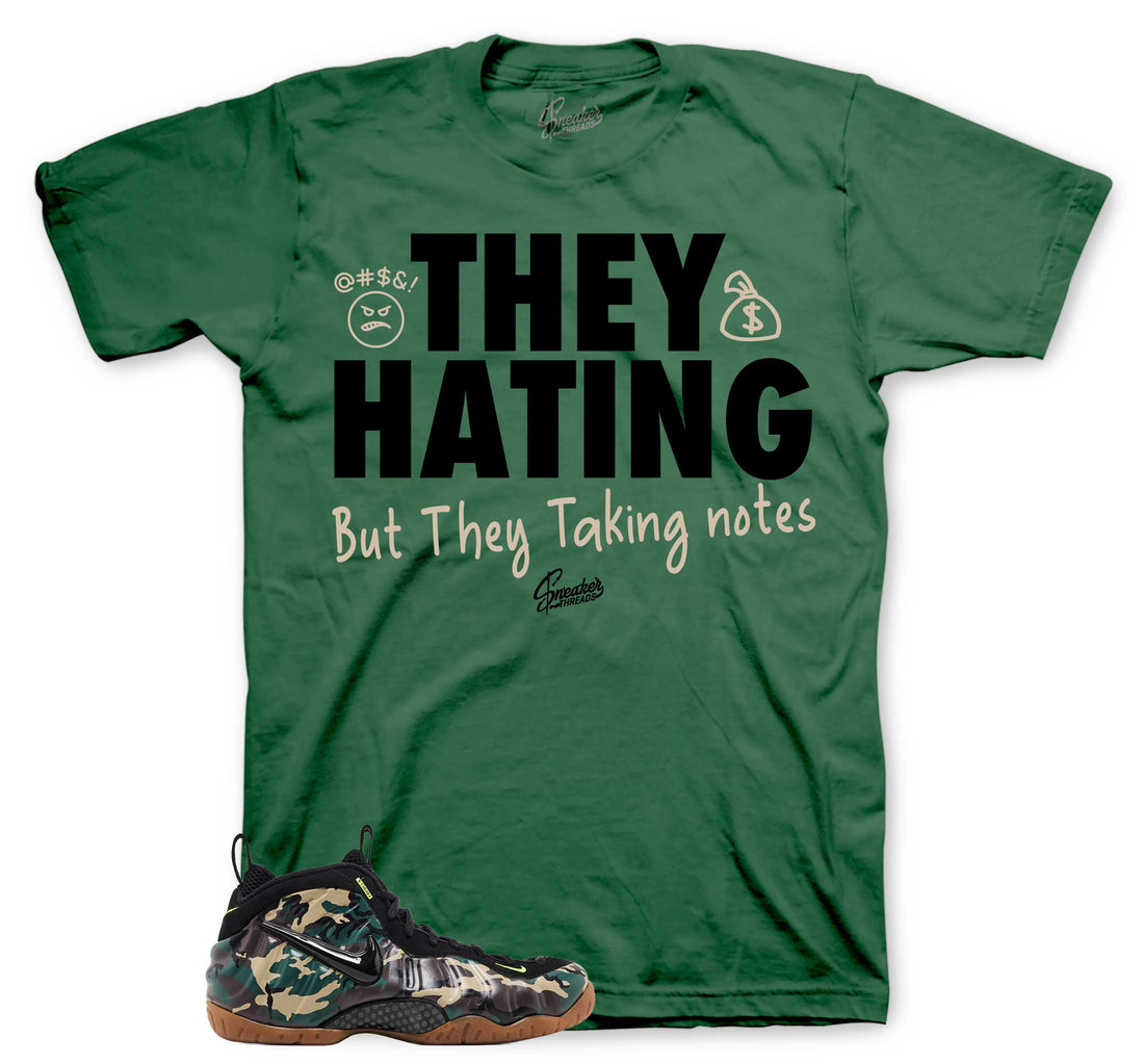 They Hating T-Shirt | Matches Foamposite Green Camo