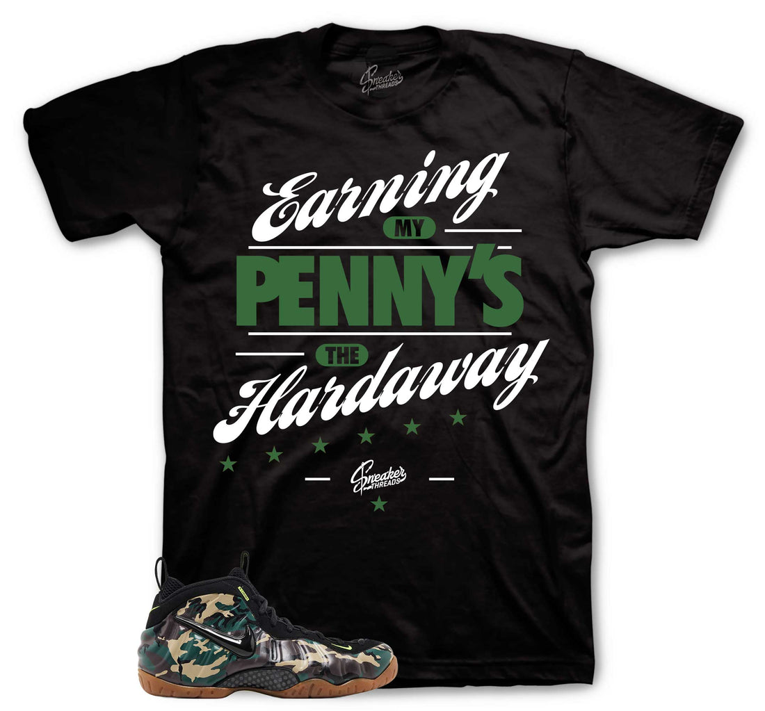 Earning Pennies T-Shirt | Matches Foamposite Green Camo