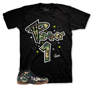 One T-Shirt | Matches Foamposite Green Camo