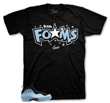 Foamposite Psychic Blue Shirt - Fresh Foams - Black