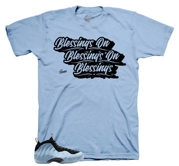 Foamposite Psychic Blue Shirt - Blessings - Light Blue