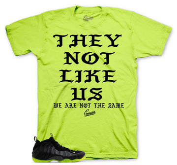 Foamposite Pro Volt Shirt - Not Like Us - Volt
