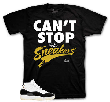 Retro 11 Gratitude Shirt - Can't Stop - Black