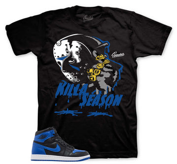 Retro 1 Royal Shirt - Killa Season - Black