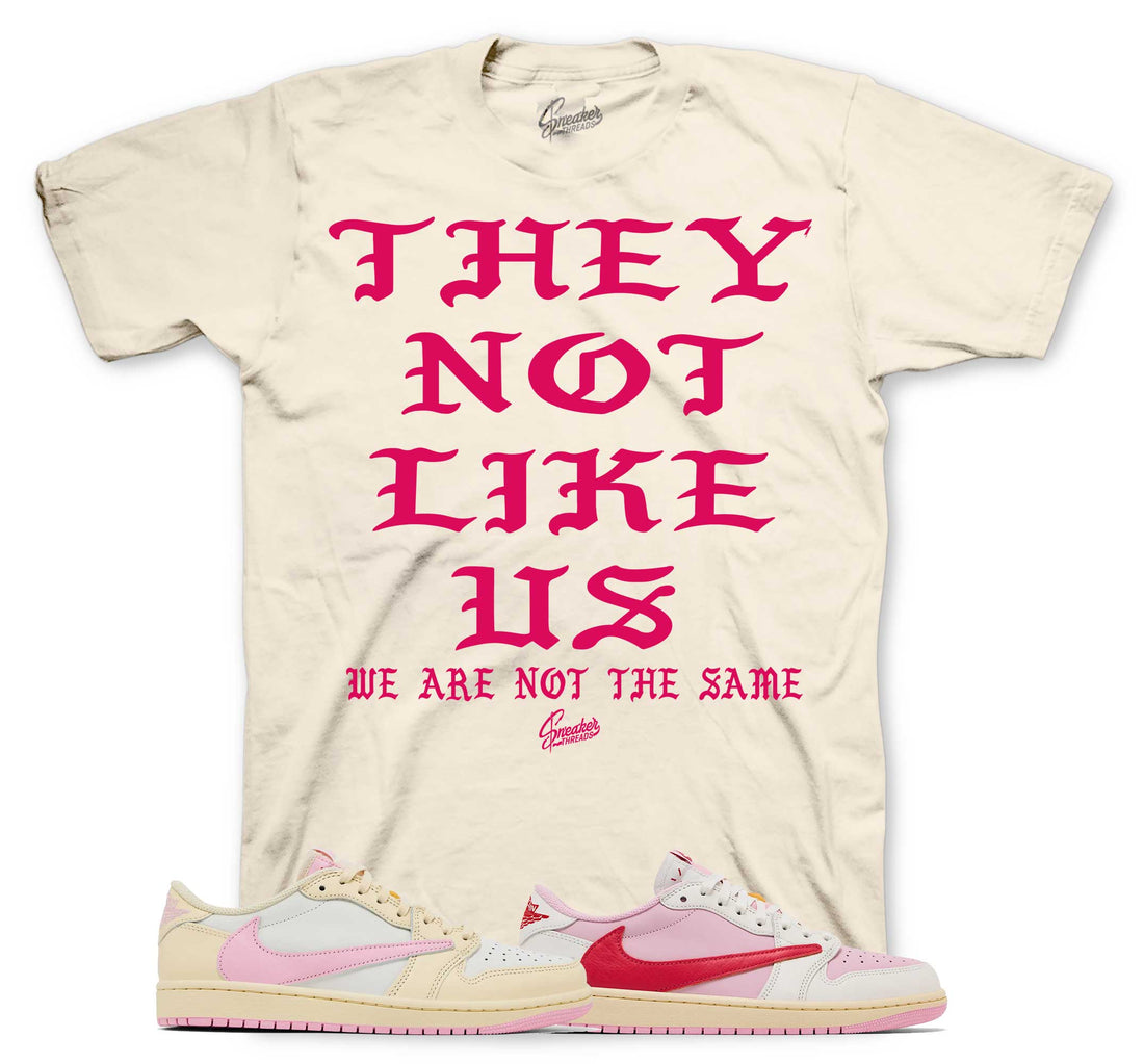 Retro 1 Tropical Pink Shirt - Not Like Us