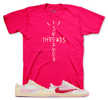 Retro 1 Tropical Pink Shirt - Scribble - Fuschia