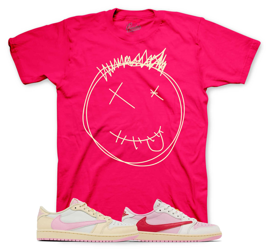 Retro 1 Tropical Pink Shirt - Smiley