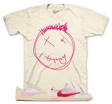 Retro 1 Tropical Pink Shirt - Smiley