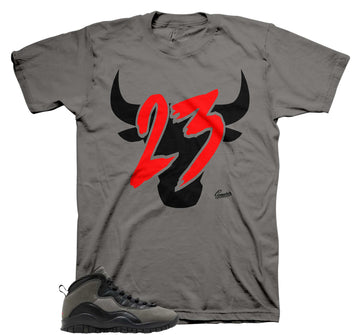 Retro 10 Shadow Shirt - Bull 23 - Black