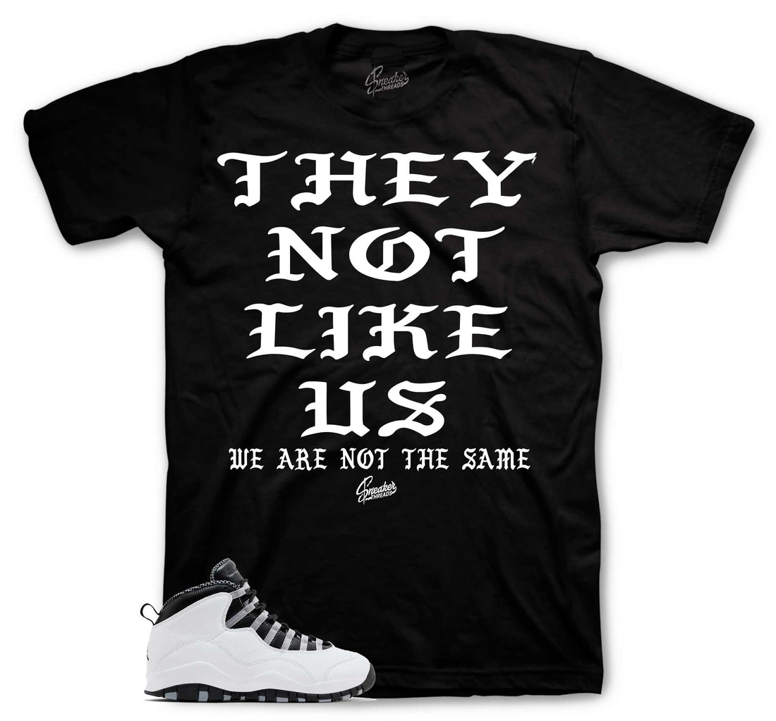 Retro 10 Steel Shirt - Not Like Us
