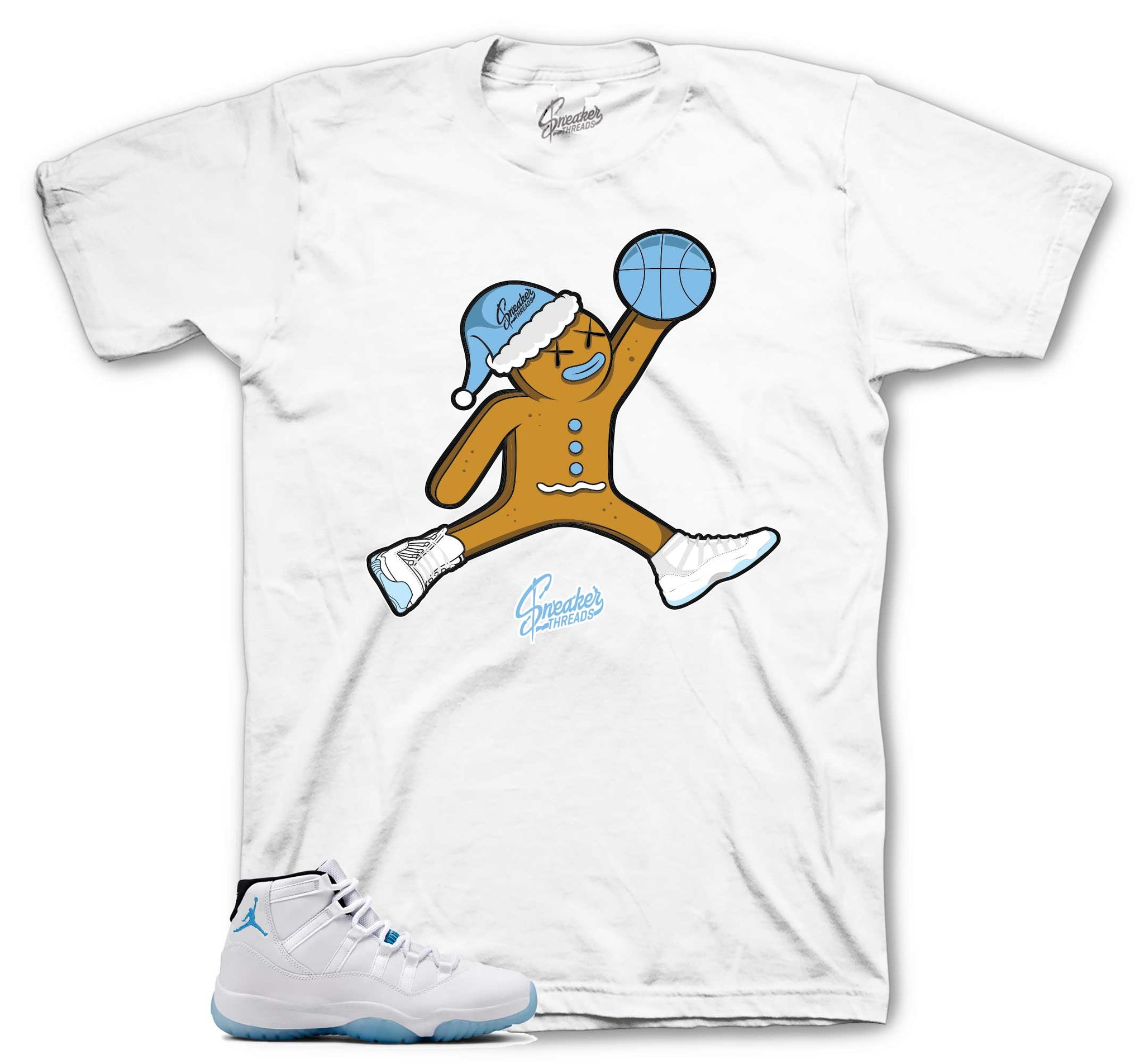 Retro 11 Legend Blue Shirt - Air Bred