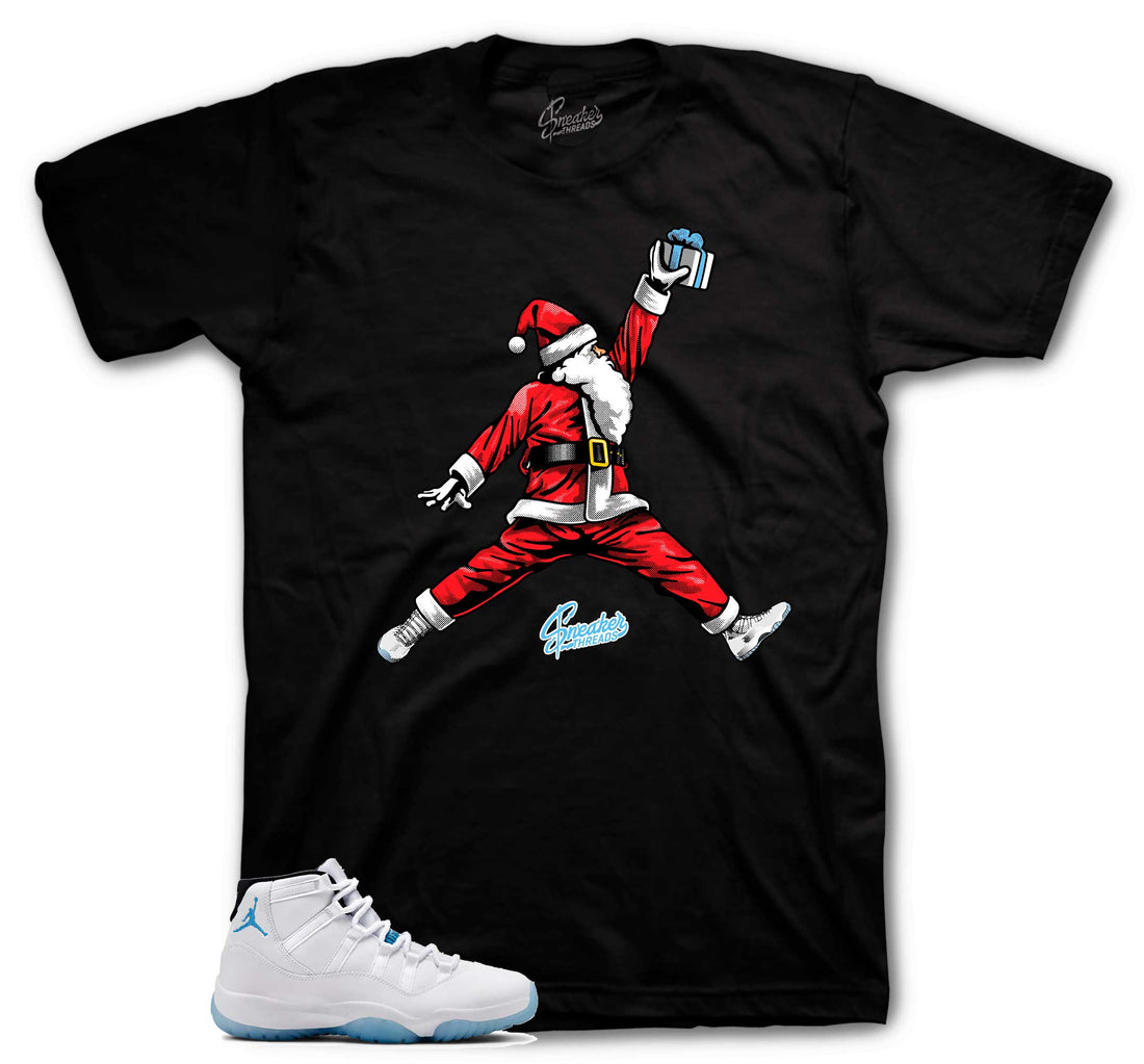 Retro 11 Legend Blue Shirt - Air Santa