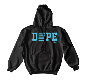 Retro 11 Gamma Blue Blue Hoodie - D23 - Black