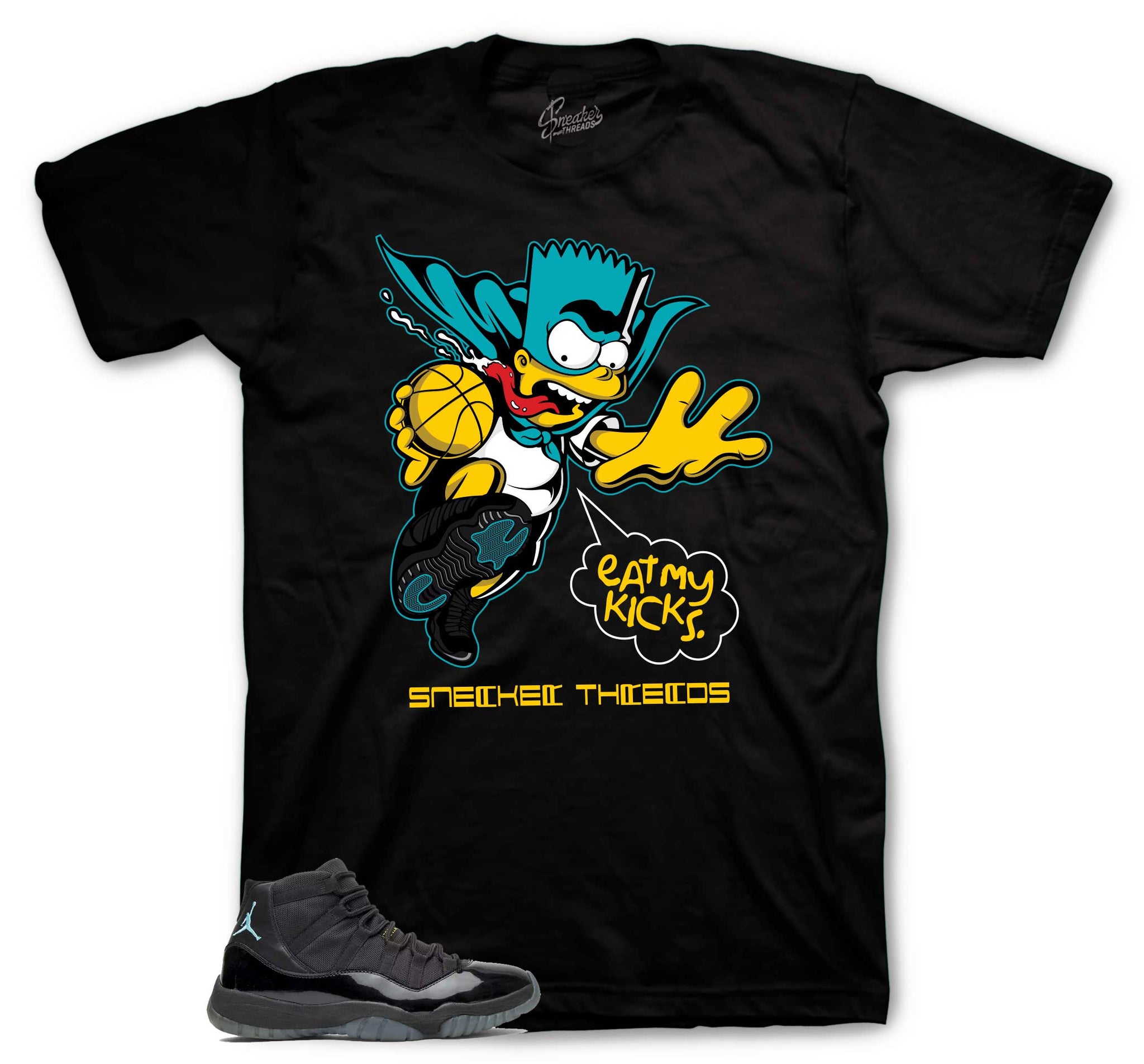 Retro 11 Gamma Blue Blue Shirt - Eat My Kicks - Black