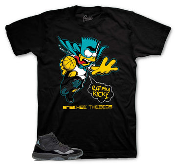 Retro 11 Gamma Blue Blue Shirt - Eat My Kicks - Black