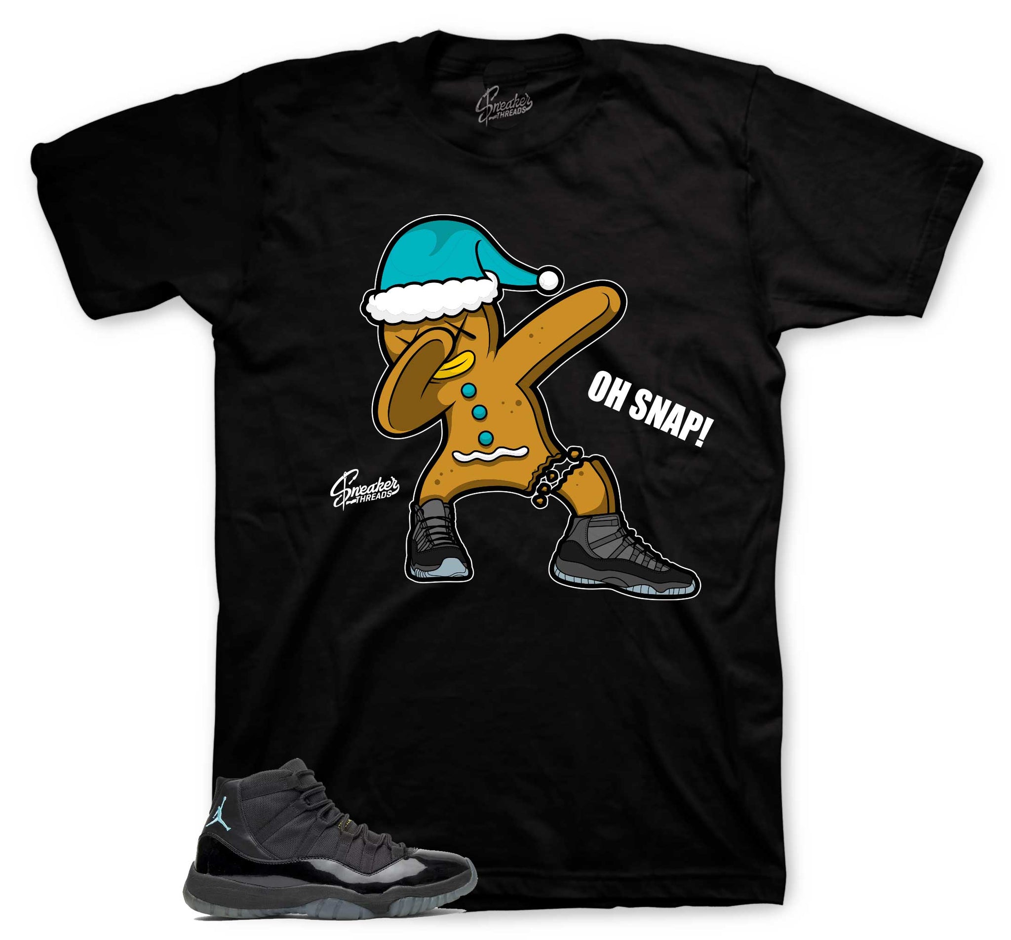 Retro 11 Gamma Blue Blue Shirt - Oh snap - Black