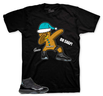 Retro 11 Gamma Blue Blue Shirt - Oh snap - Black