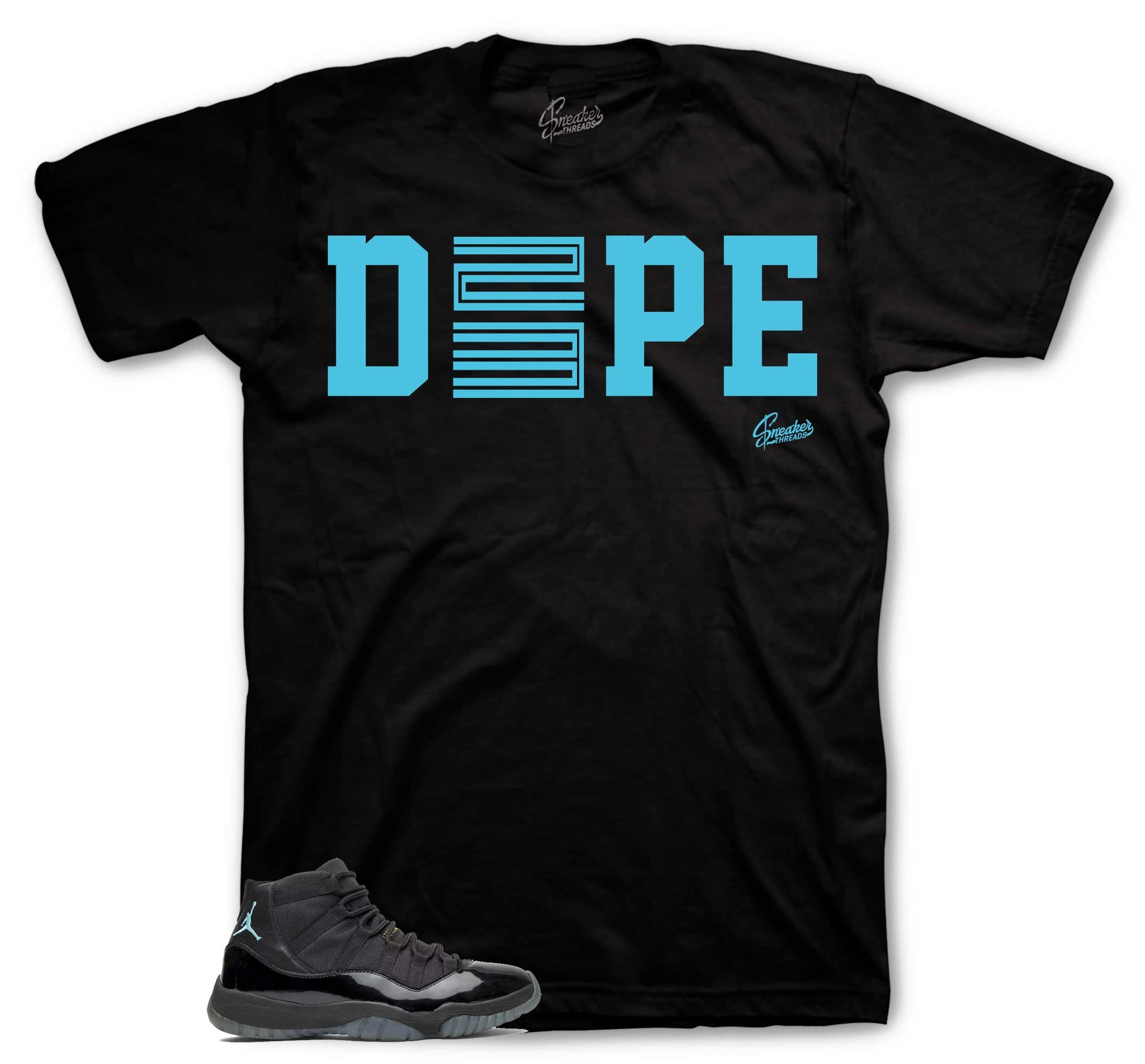 Retro 11 Gamma Blue Blue Shirt - D23 - Black