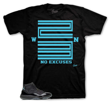 Retro 11 Gamma Blue Blue Shirt - Win23 - Black