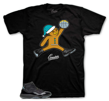 Retro 11 Gamma Blue Blue Shirt - Gingerair - Black