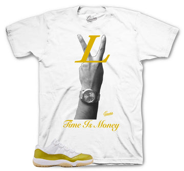 Retro 11 Mothers Day Shirt - Time Is Money - White