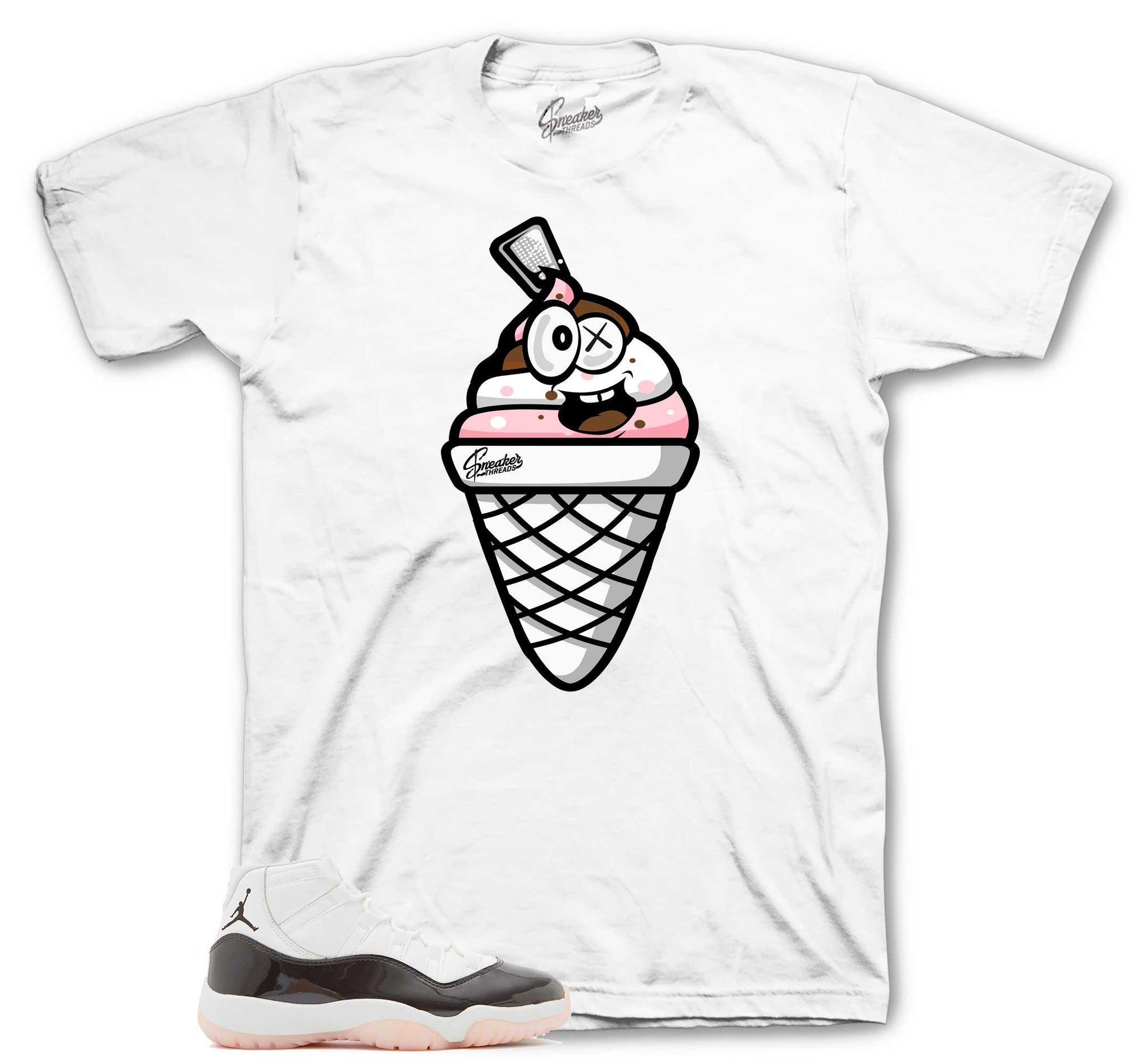 Retro 11 Neapolitan Shirt - Charm - White