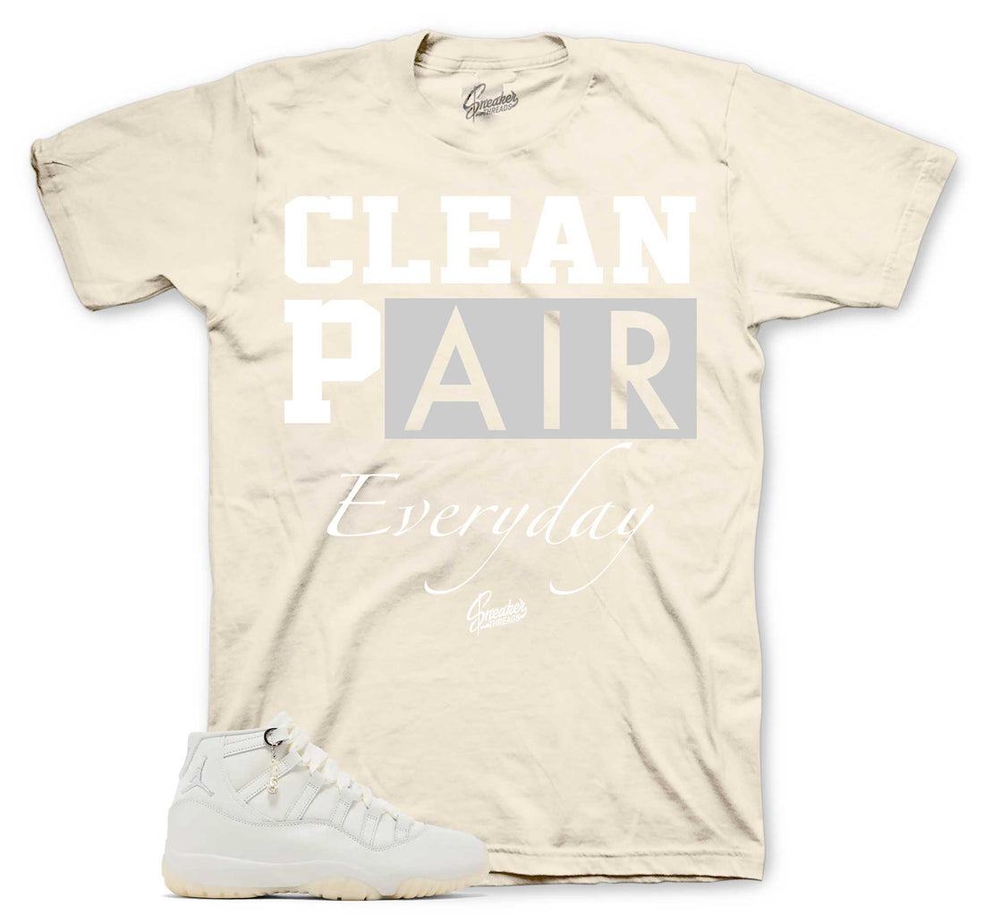 Retro 11 Pearl Shirt - Clean Pair - Sail