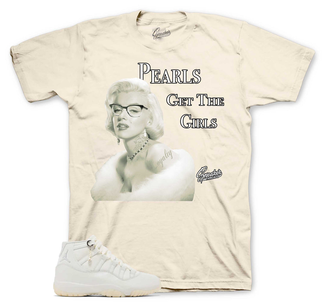 Retro 11 Pearl Shirt - Pearls Get The Girls