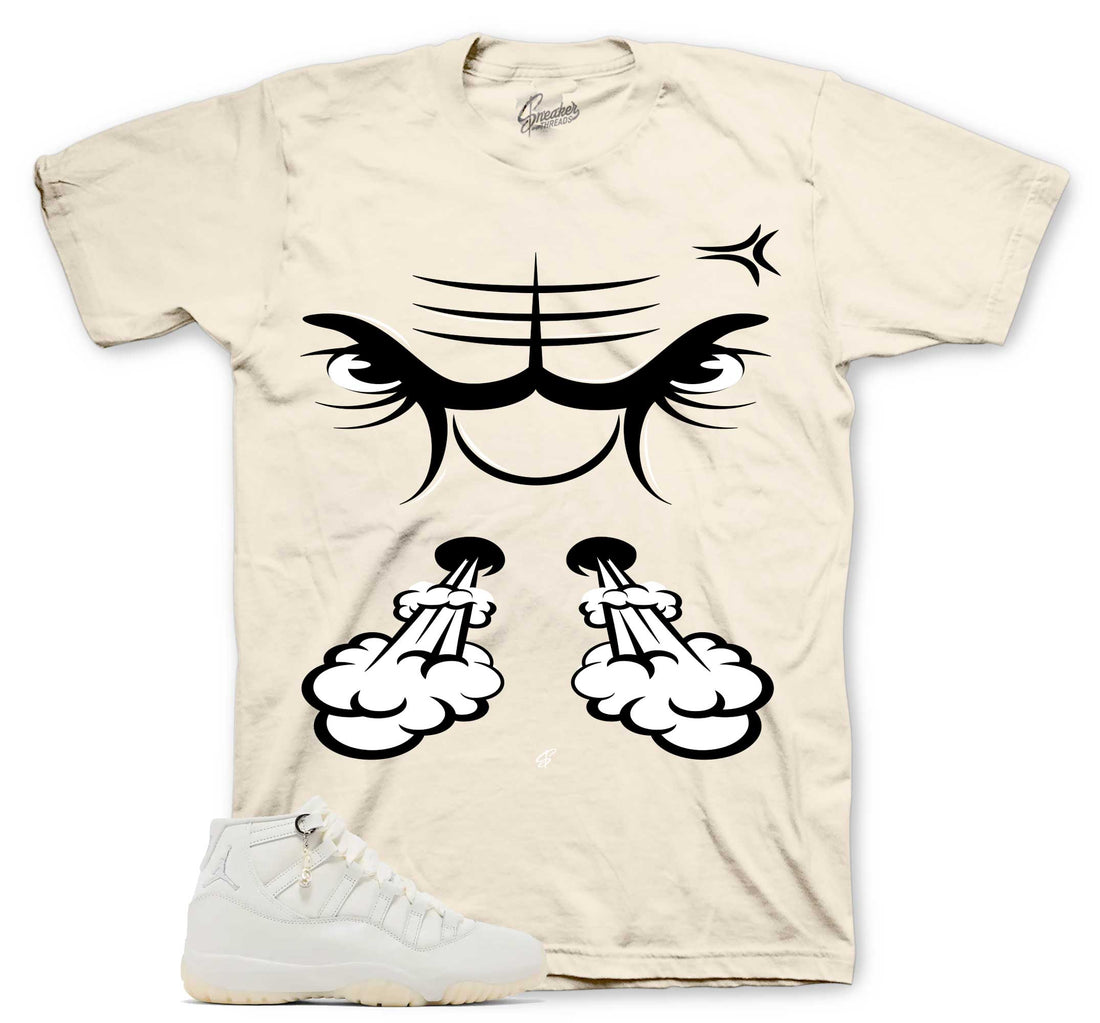 Retro 11 Pearl Shirt - Raging Face - Sail