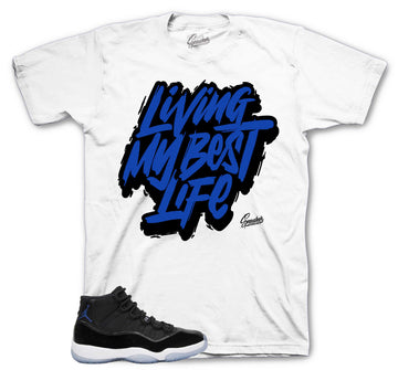 Living Life T-Shirt | Matches Jordan 11 Space Jam