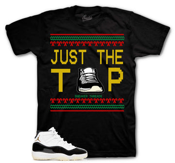 Retro 11 Gratitude Shirt - Just The Tip - Black