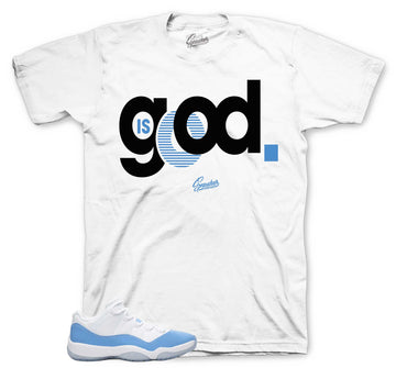 Retro 11 University Shirt - God is Good - White