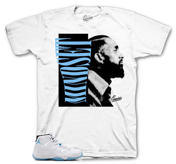 Retro 11 Legend Blue Shirt - Mindset - White