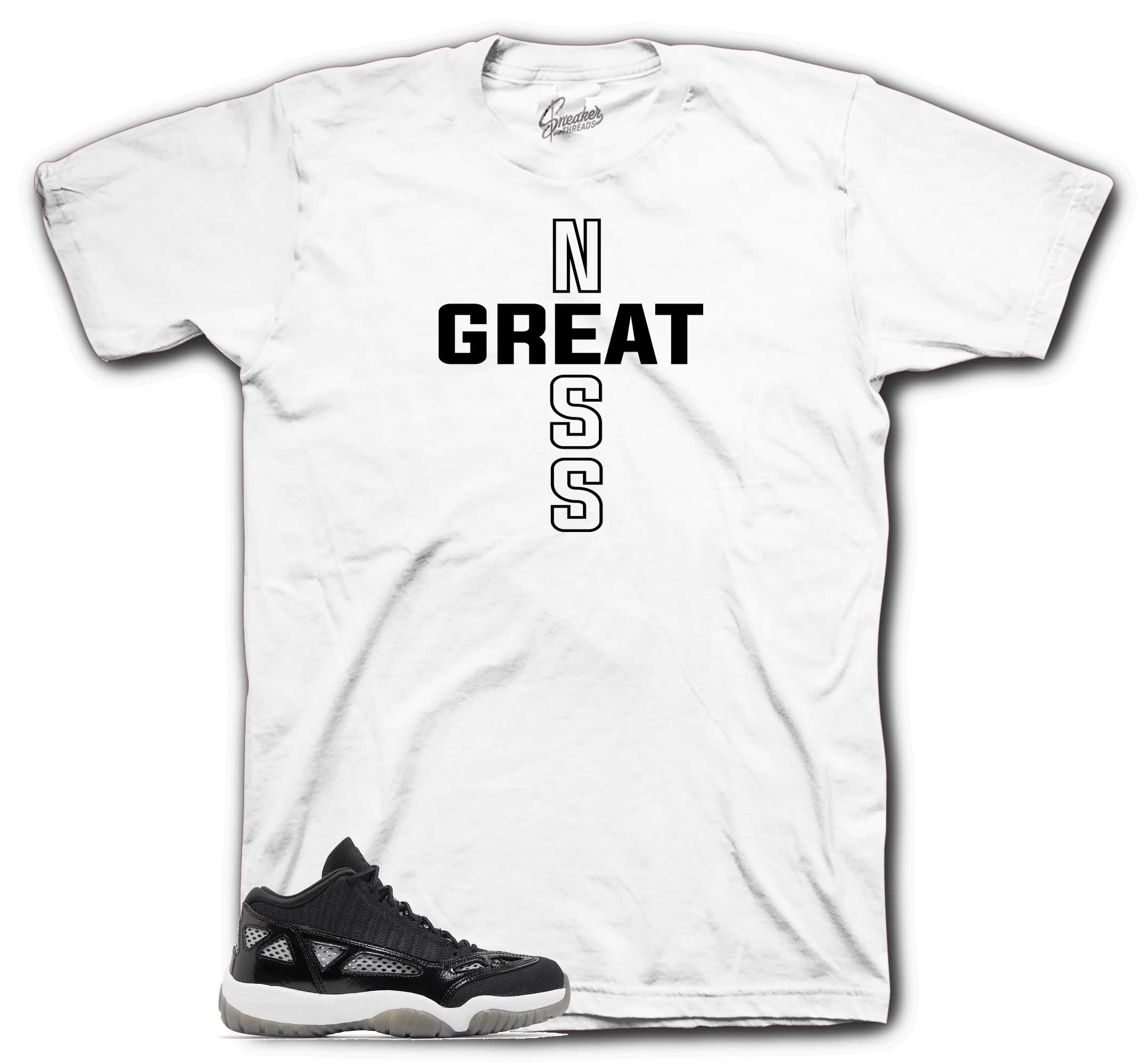Retro 11 Craft Shirt - Greatness Cross - White