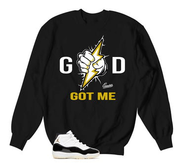 Retro 11 Gratitude Sweater - God got Me - Black
