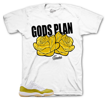 Retro 11 Mothers Day Shirt - Gods Plan - White