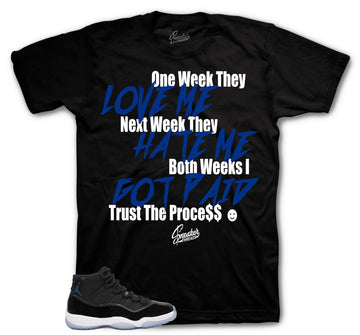 Trust The Process T-Shirt | Matches Jordan 11 Space Jam