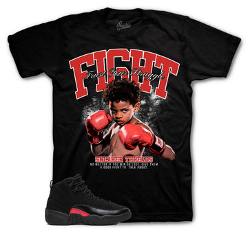 Retro 12 Bloodline Shirt - Trust The Process - Black