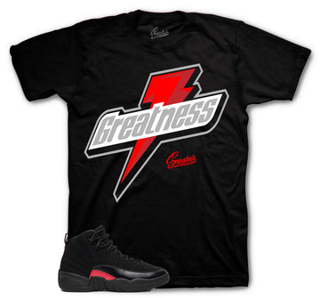 Retro 12 Bloodline Shirt - Greatness - Black