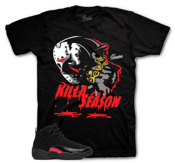 Retro 12 Bloodline Shirt - Killa Season - Black