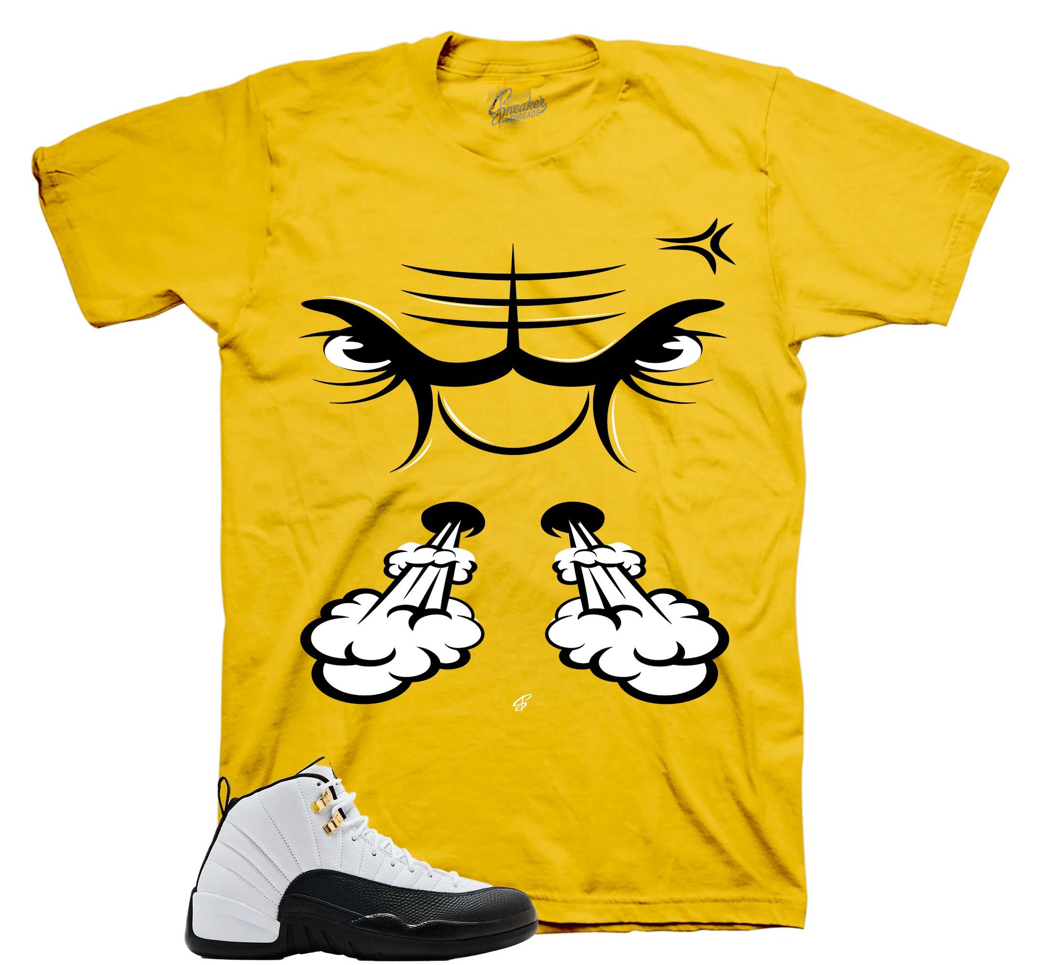Retro 12 Taxi Shirt - Raging Face