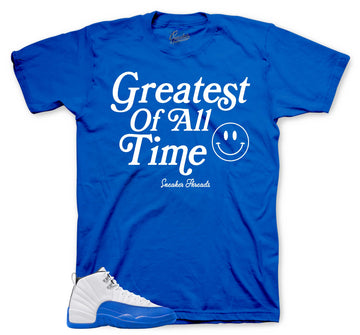 Retro 12 Blueberry Shirt - Goat - Game Royal