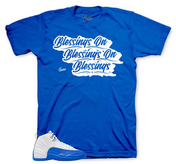 Retro 12 Blueberry Shirt - Blessings - Game Royal